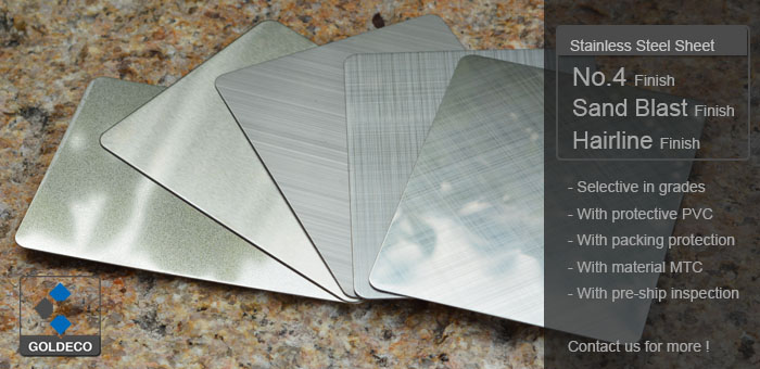 China Stainless Steel Sheet -201/304/430/316L - More surface finishes