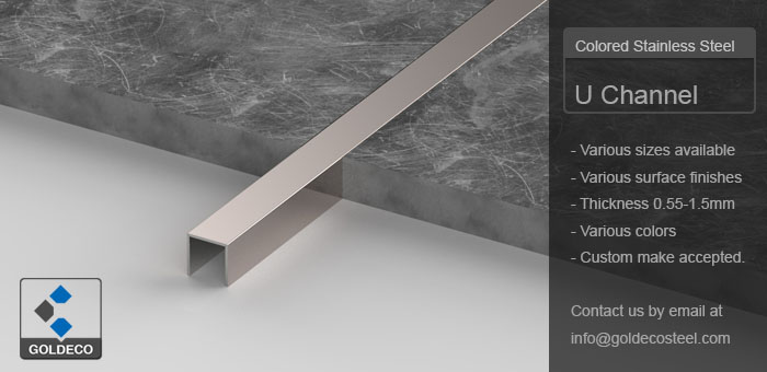 2019 Best Sales Stainless Steel Tile Trim From China