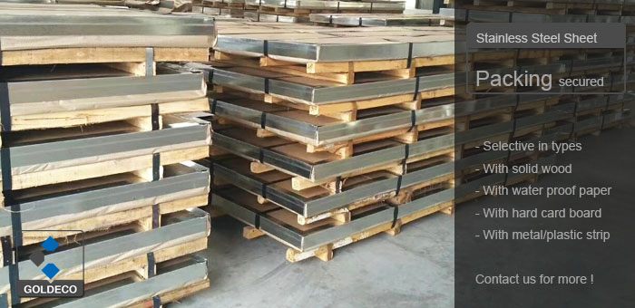 China stainless steel sheet packing