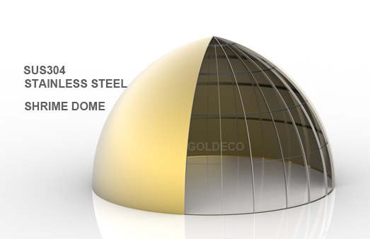 Muslim Shirine stainless steel gold dome