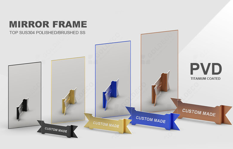 High-quality stainless steel mirror frame