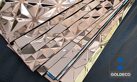 Mirror Colored Stamped Stainless Steel Sheet