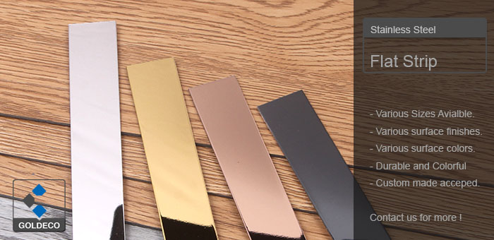 Rose Gold Stainless Steel Strip