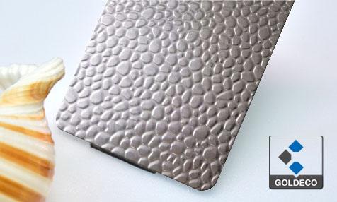 New design - Hammered Embossed Cobblestone Stainless Steel Sheet