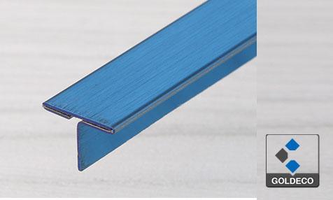 China Brushed Blue Stainless Steel T Shape Trims