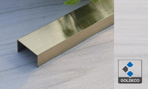 China Gold Brushed Stainless Steel U Channel
