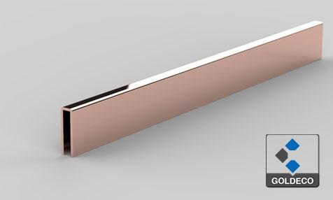 Decorative Rose Gold Stainless Steel Tile Trims