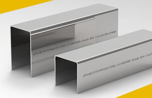 Stainless Steel U Channel for Glass