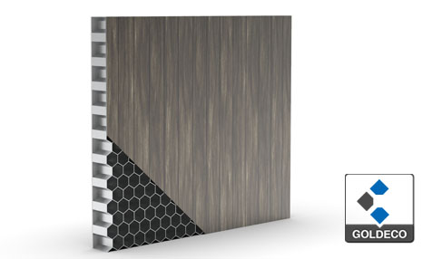 Stainless Steel Honeycomb Panel with Wooden Pattern