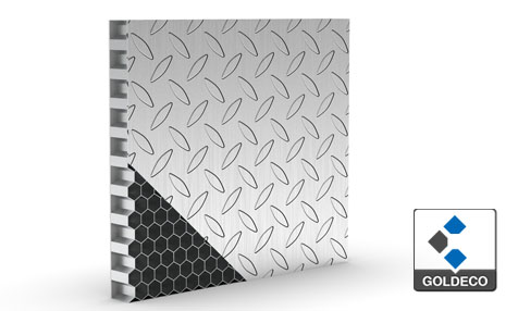 Checker Stainless Steel Honeycomb Panel