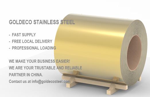 Stainless steel colored coils