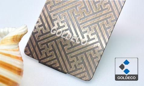 China Etched Stainless Steel Sheet