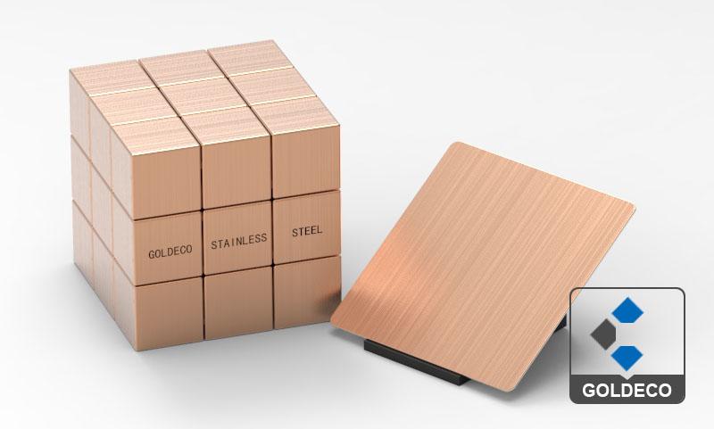 Copper Hairline Stainless Steel Sheet