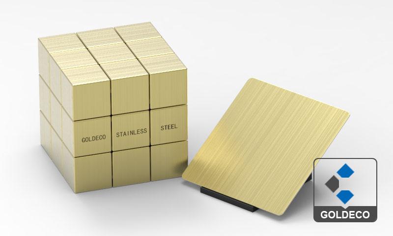 Brass Hairline Stainless Steel Sheet