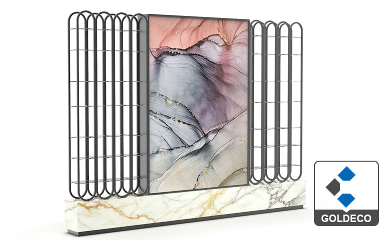 Stainless Steel Partition Display Shelf Stainless Steel Partition Display Shelf