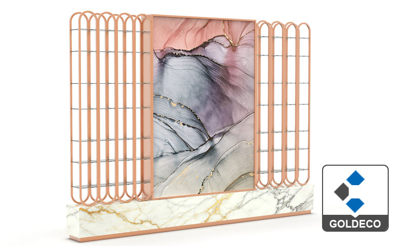 Stainless Steel Partition Display Shelf Stainless Steel Partition Display Shelf