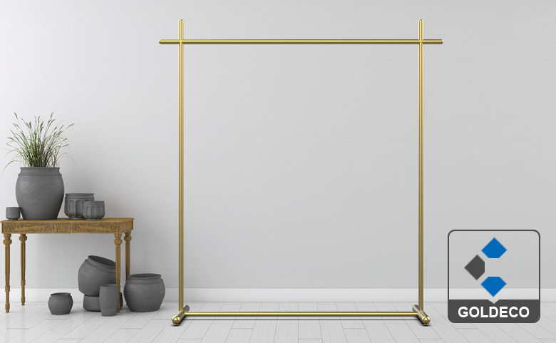 Stainless Steel Clothing Display Rack Stainless Steel Clothing Display Rack