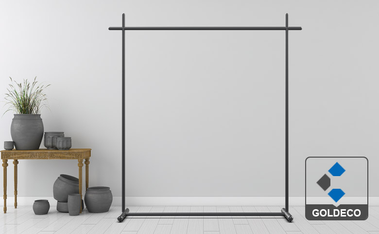 Stainless Steel Clothing Display Rack Stainless Steel Clothing Display Rack