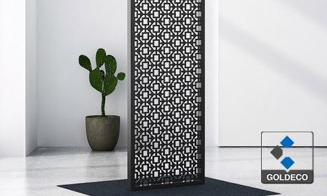 Stainless Steel Living Room Partition Screen Laser Cut Cnc Carved Interior Decorative Divider