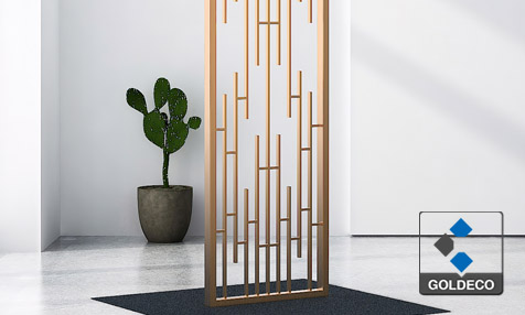 Modern Stainless Steel Room Divider