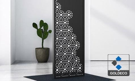 Islamic Decorative 304 Stainless Steel Room Divider Metal Partition